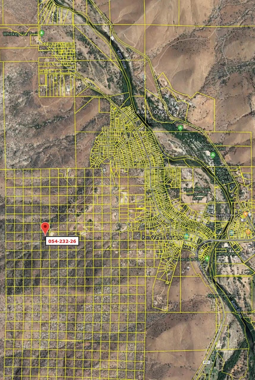 APN 054-232-26 Frontier Trl, Kernville, CA for sale Aerial- Image 1 of 8