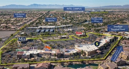 Alma School Rd & Chandler, Chandler, AZ - AERIAL map view