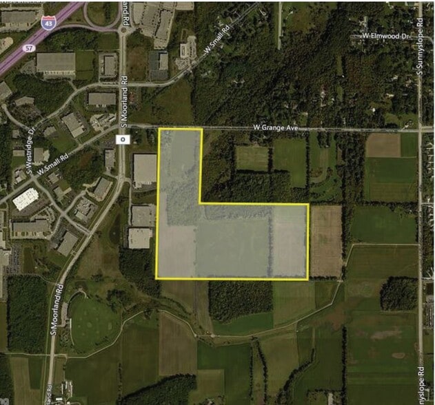 Grange Ave & Moorland Rd, New Berlin, WI for sale - Aerial - Image 2 of 3