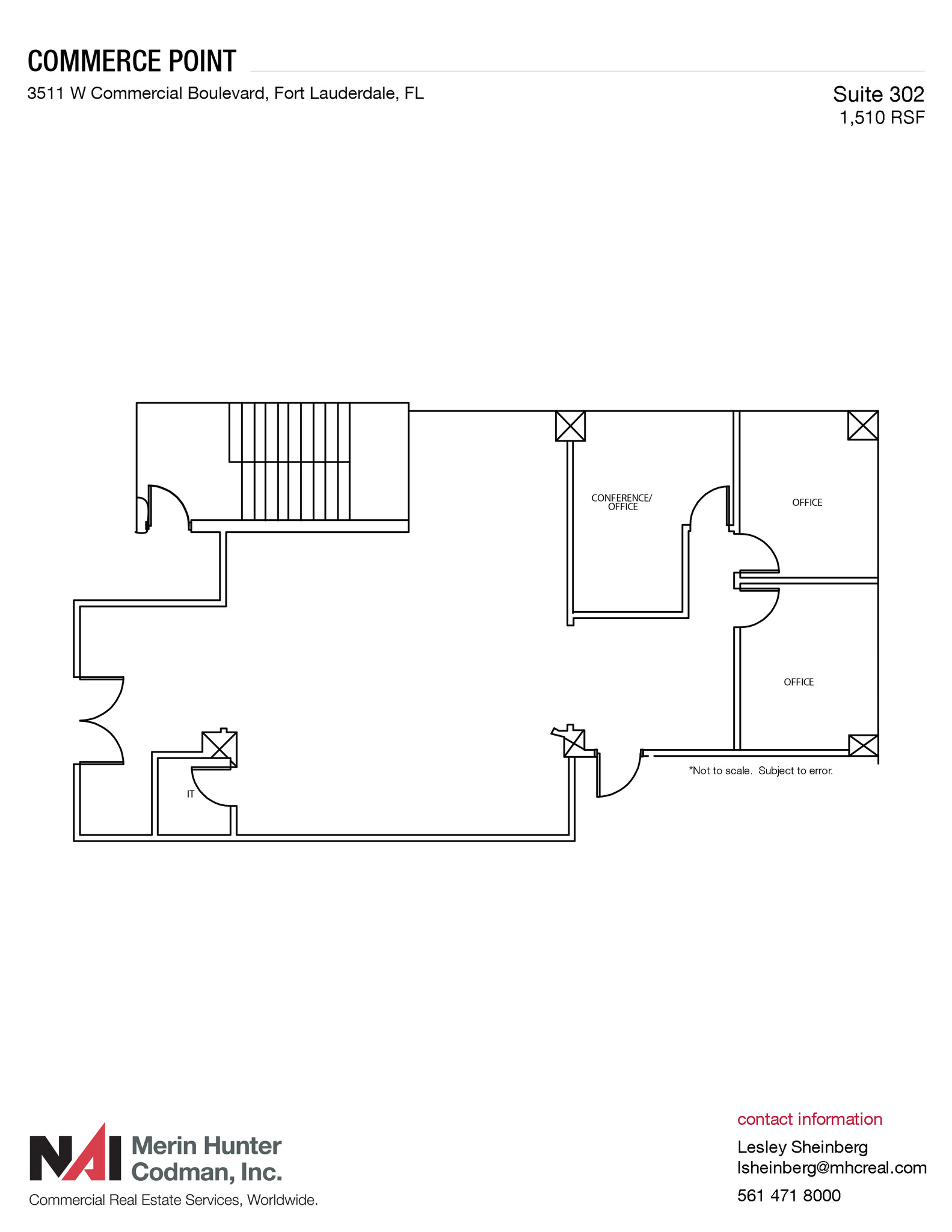 3511 W Commercial Blvd, Fort Lauderdale, FL for lease Floor Plan- Image 1 of 7