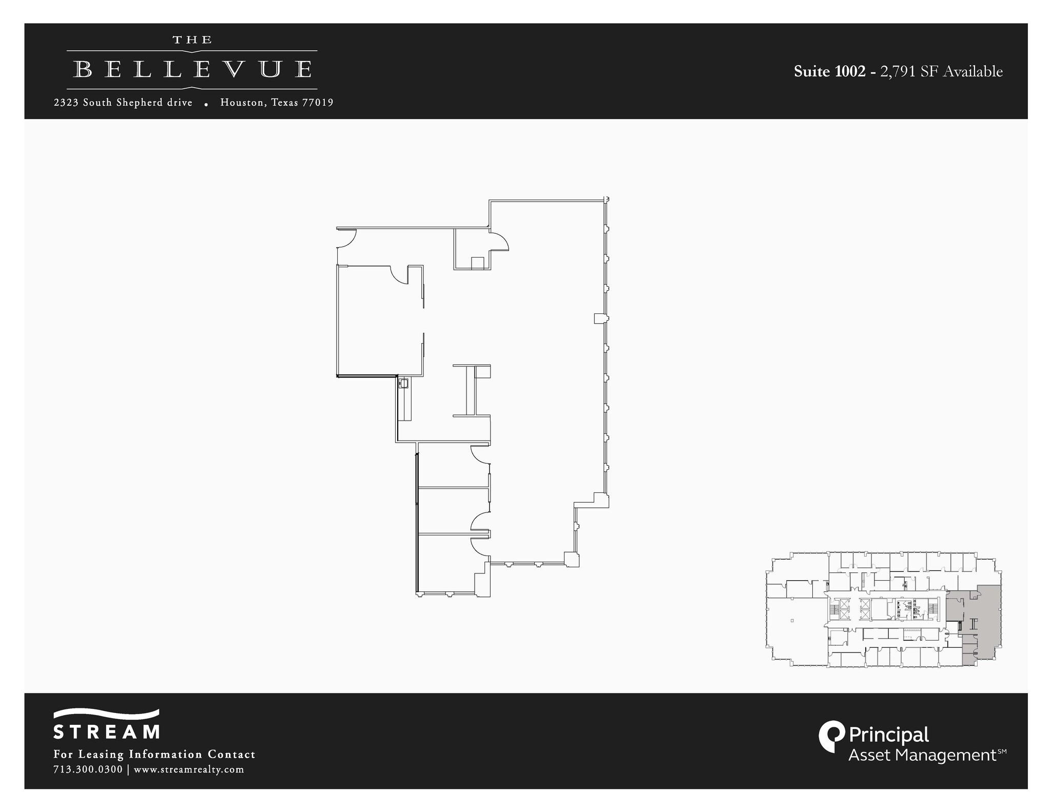 2323 S Shepherd Dr, Houston, TX for lease Floor Plan- Image 1 of 1