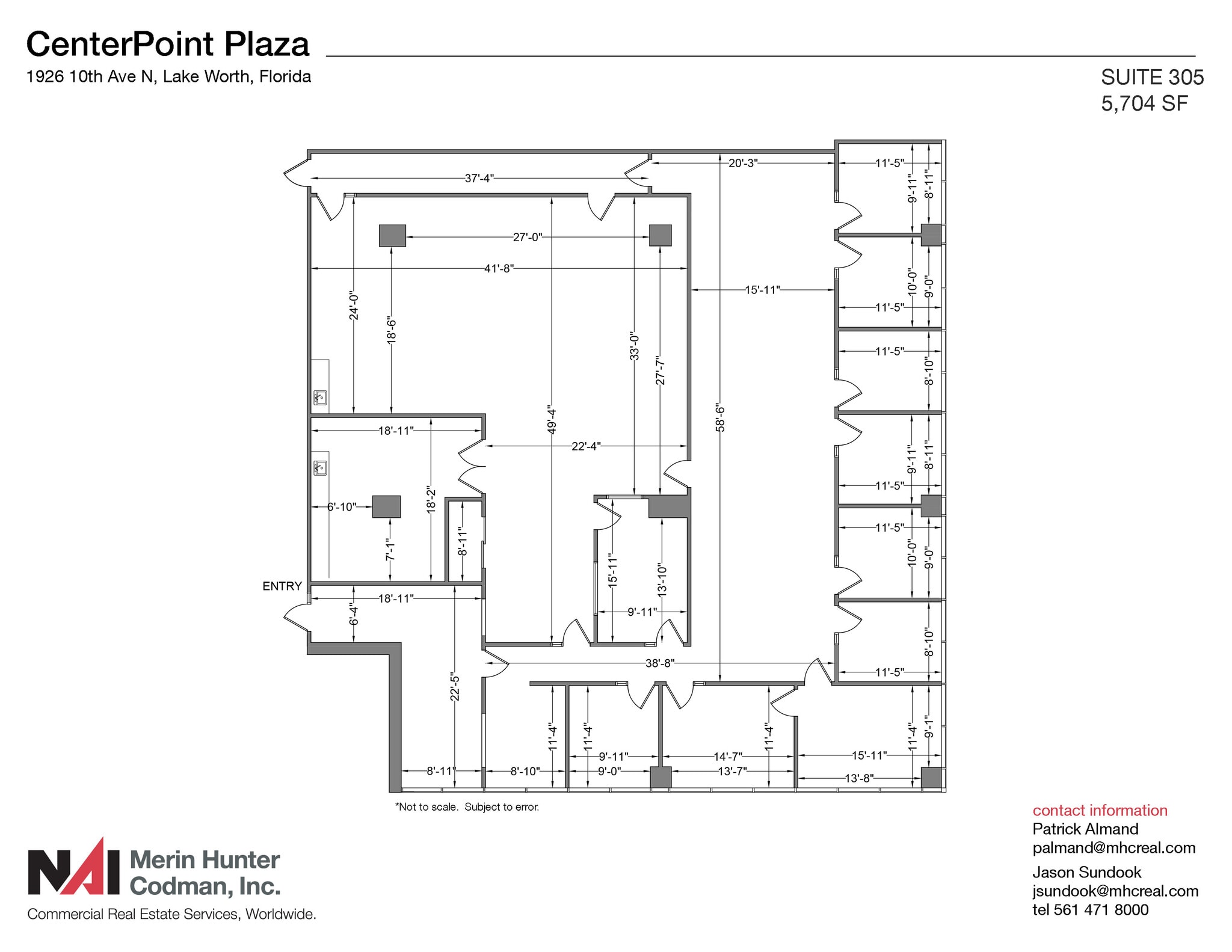 1926 10th Ave N, Lake Worth, FL for lease Floor Plan- Image 1 of 9
