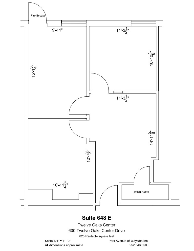 600 Twelve Oaks Center Dr, Wayzata, MN for lease Floor Plan- Image 1 of 1