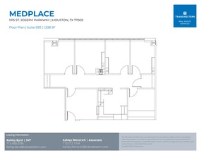 1315 St Joseph Pky, Houston, TX for lease Floor Plan- Image 1 of 2