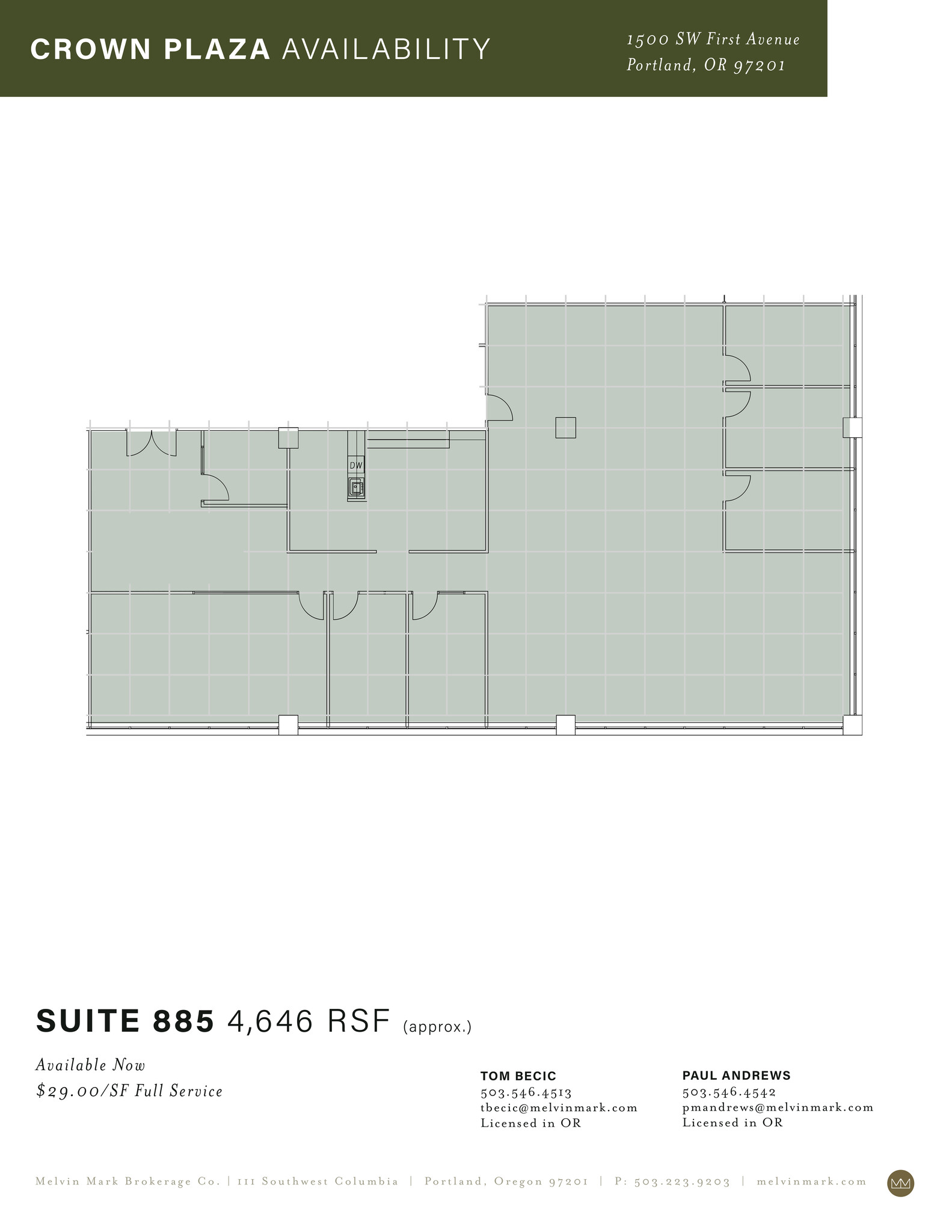 1500 SW 1st Ave, Portland, OR for lease Site Plan- Image 1 of 1