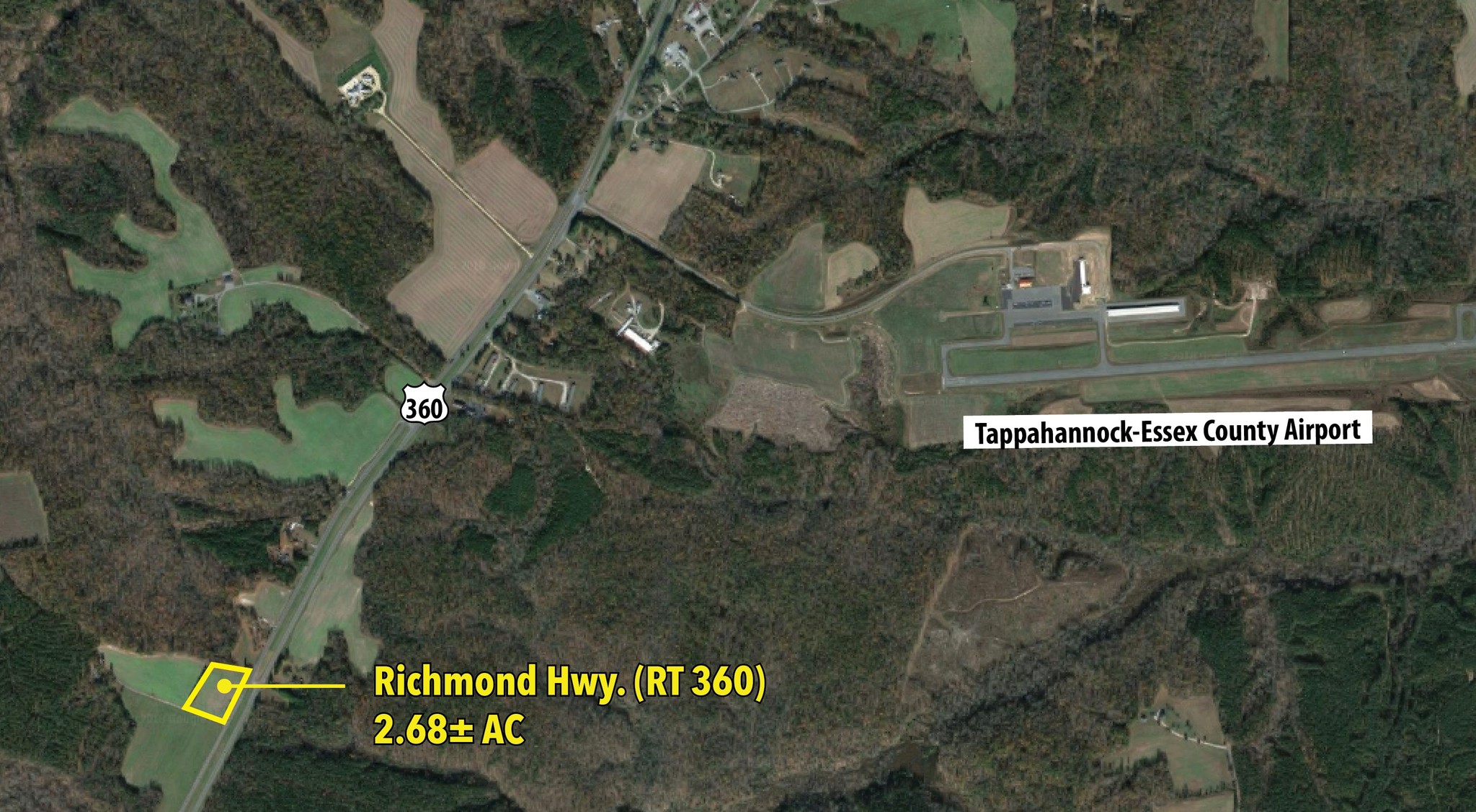 4786 Richmond Hwy, Tappahannock, VA for sale Aerial- Image 1 of 1