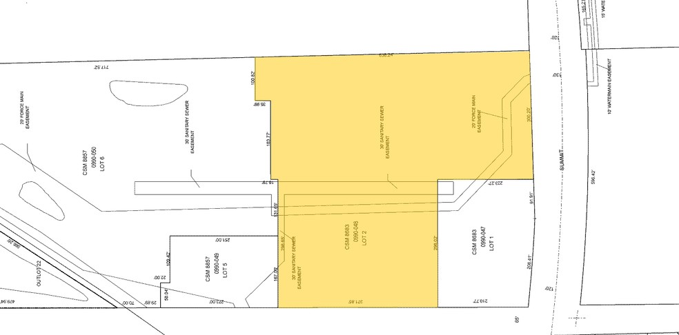 601-921 Meadowbrook Rd, Waukesha, WI for lease - Plat Map - Image 2 of 6