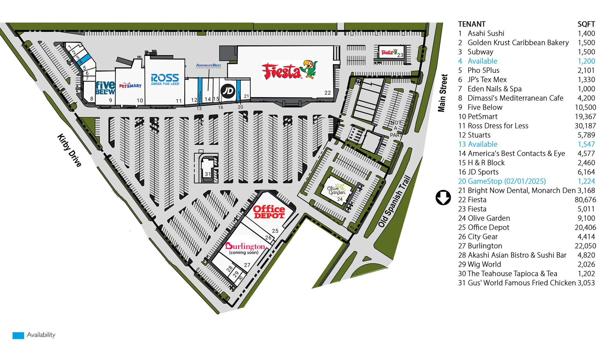 8100-8236 Kirby Dr, Houston, TX for lease Site Plan- Image 1 of 1