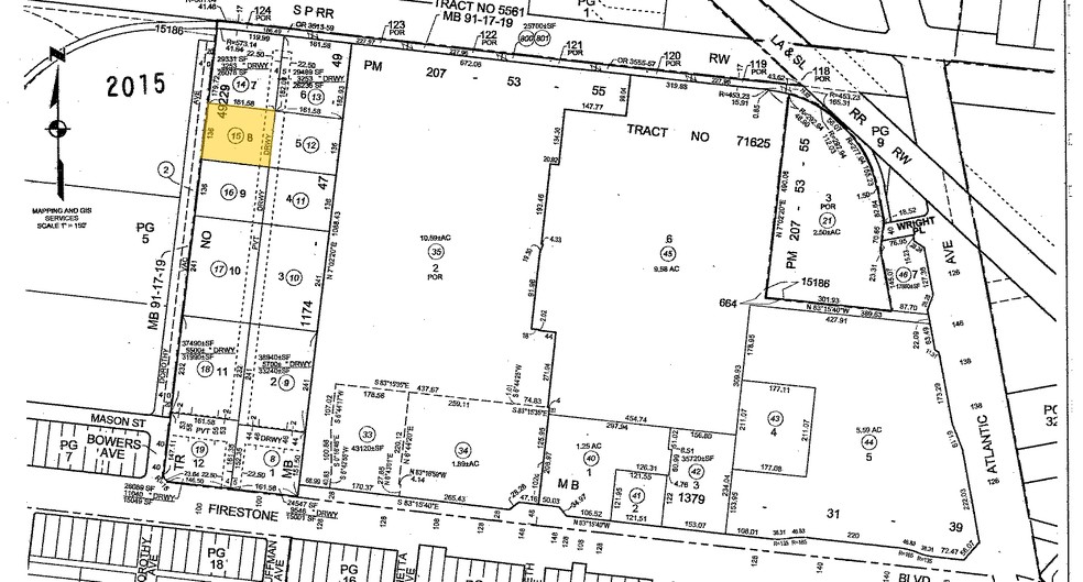 4567 Firestone Blvd, South Gate, CA for sale - Plat Map - Image 3 of 3