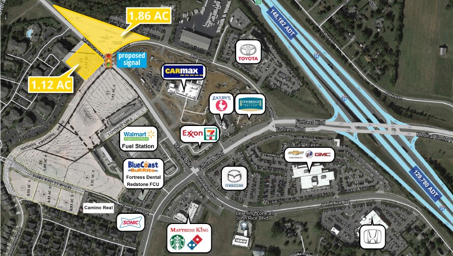 Manson Pike, Murfreesboro, TN for sale Aerial- Image 1 of 1