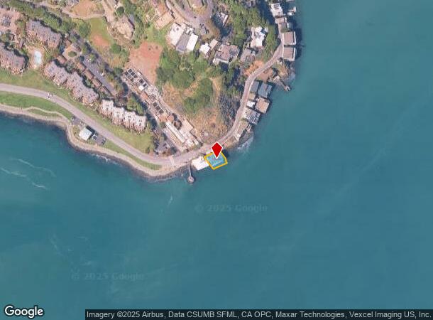 2002 Paradise Dr, Belvedere Tiburon, CA Parcel Map