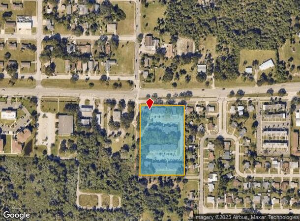 707 E University Blvd, Melbourne, FL Parcel Map