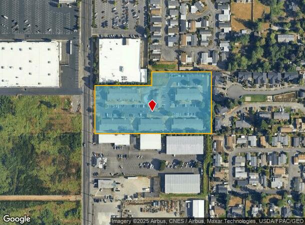  1707 74Th Street Ct E, Tacoma, WA Parcel Map