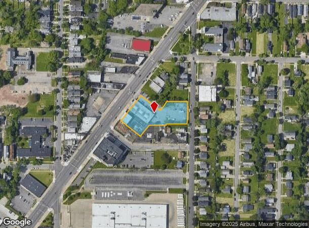  1689 Main St, Buffalo, NY Parcel Map