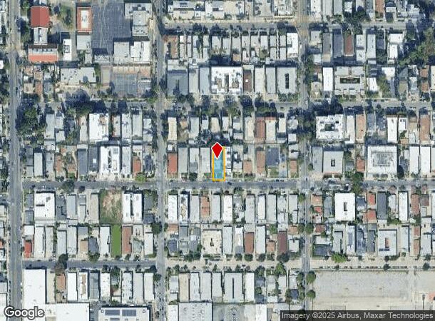  5737 Lexington Ave, Los Angeles, CA Parcel Map