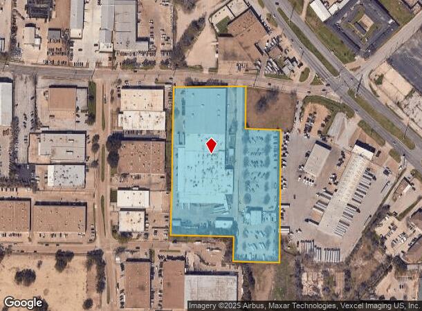  1900 Empire Central, Dallas, TX Parcel Map