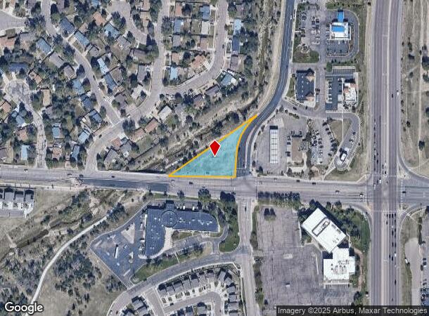  1020 Space Center Dr, Colorado Springs, CO Parcel Map