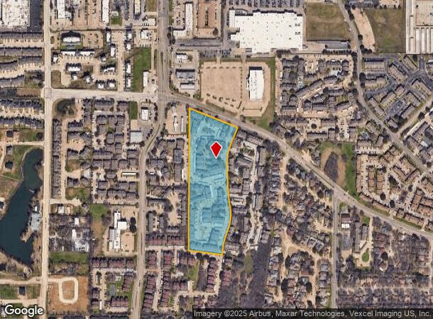 4208 W Pioneer Dr, Irving, TX Parcel Map