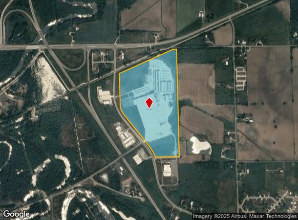  500 County Rd S, New London, WI Parcel Map