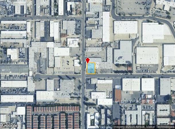  7712 Burnet Ave, Van Nuys, CA Parcel Map