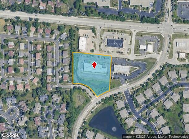  1280 Kuhn Rd, Carol Stream, IL Parcel Map