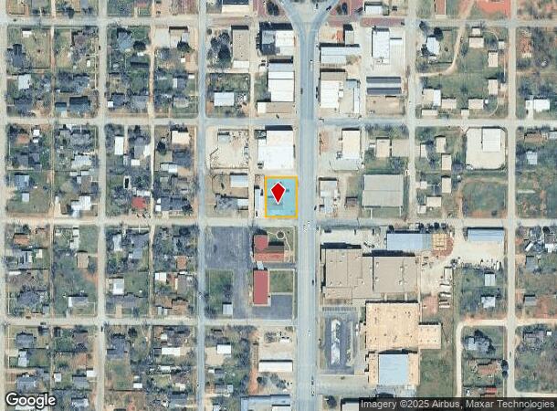1326 Commercial Ave, Anson, TX Parcel Map