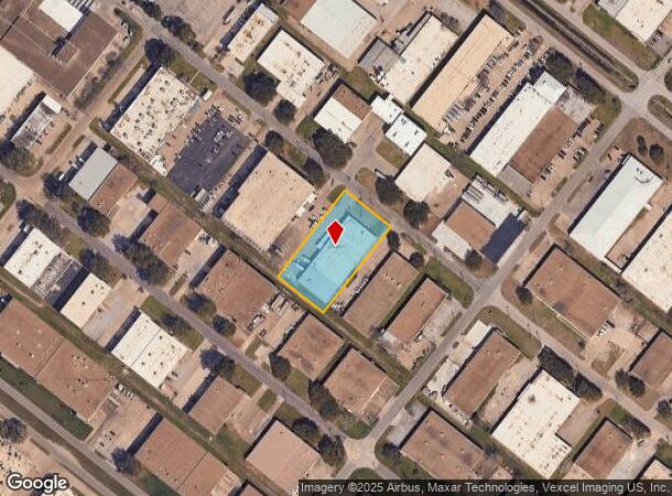  8939 Directors Row, Dallas, TX Parcel Map