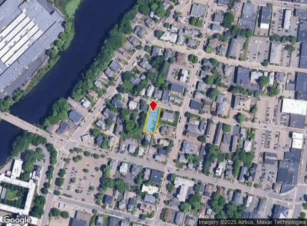  17 Chestnut St, Waltham, MA Parcel Map