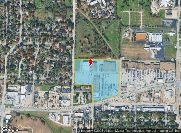 1010 W University Dr, Denton, TX Parcel Map