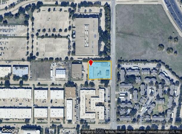 16601 Addison Rd, Addison, TX Parcel Map