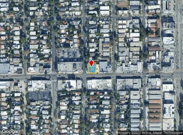  8025 Melrose Ave, Los Angeles, CA Parcel Map