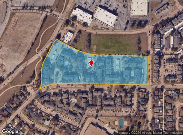  1201 Americana Ln, Mesquite, TX Parcel Map