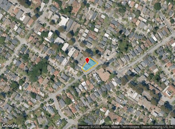 1504 Sanchez Ave, Burlingame, CA Parcel Map