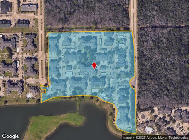  2850 Oak Rd, Pearland, TX Parcel Map