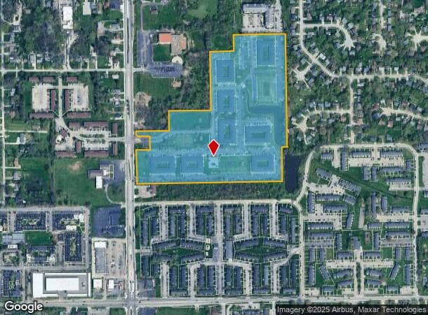 9093 Bourbon St, Indianapolis, IN Parcel Map