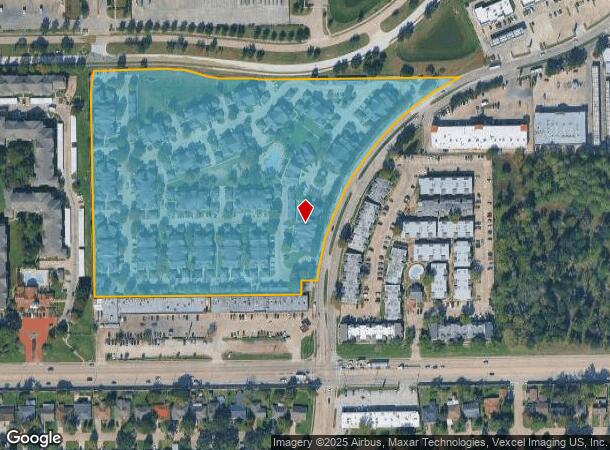  16101 Imperial Valley Dr, Houston, TX Parcel Map