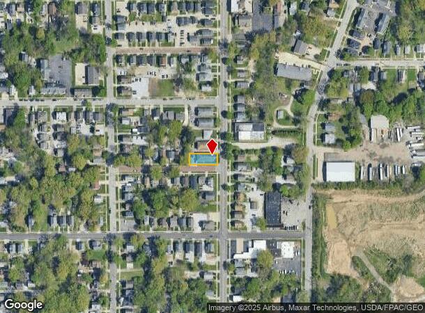  550 Brown St, Akron, OH Parcel Map