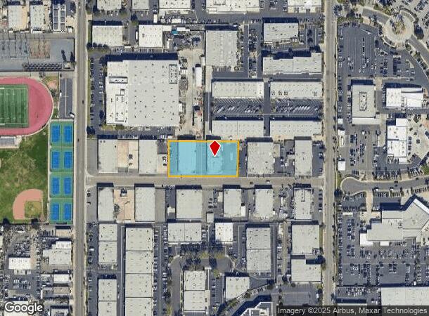 1759 E Borchard Ave, Santa Ana, CA Parcel Map