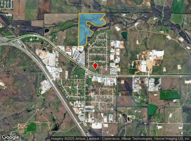 5853 E Highway 114, Rhome, TX Parcel Map