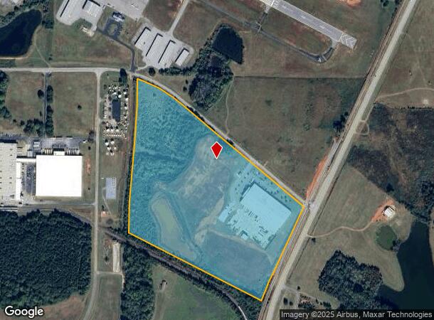 2496 Delray Rd, Thomaston, GA Parcel Map