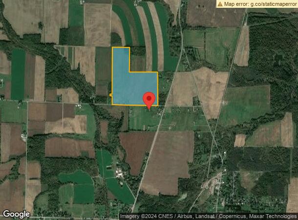  2595 Dow Rd, Piffard, NY Parcel Map