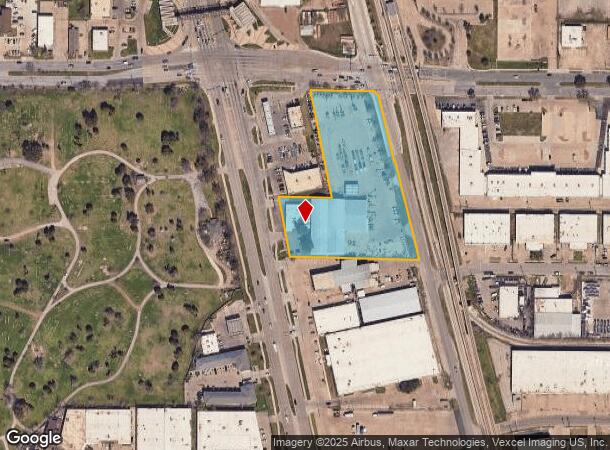 10966 Harry Hines Blvd, Dallas, TX Parcel Map