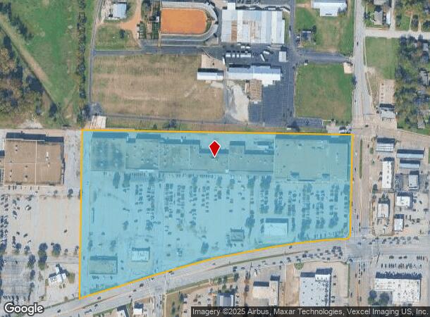  514 W University Dr, Denton, TX Parcel Map