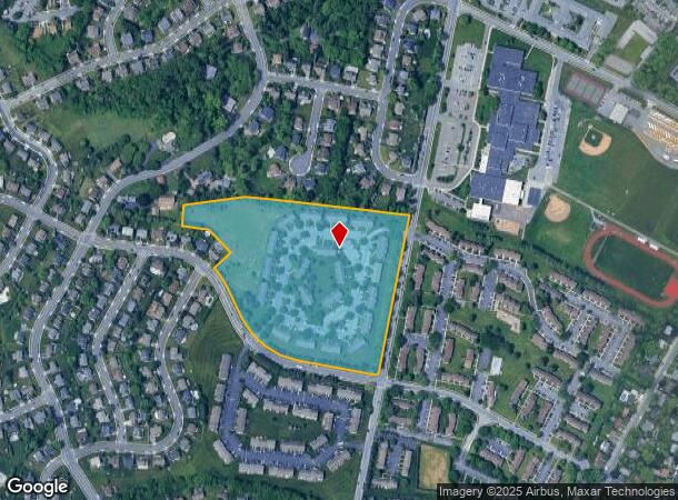 105 Meadow Ct, Reading, PA Parcel Map