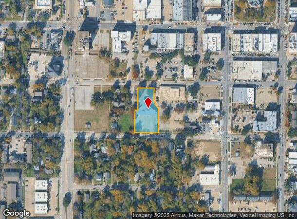 225 W Mulberry St, Denton, TX Parcel Map