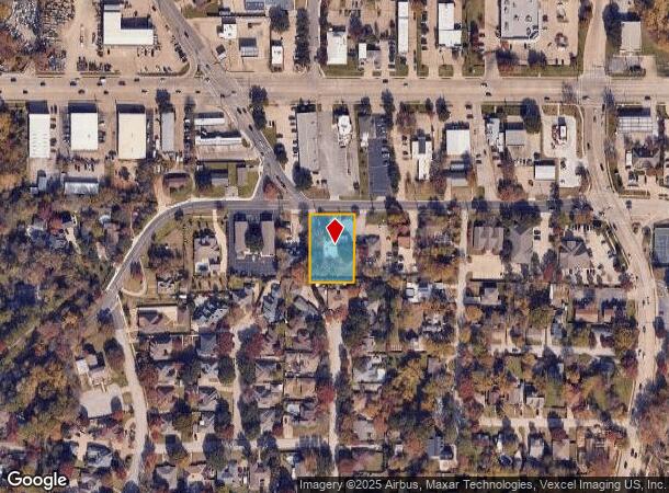 1105 W Wall St, Grapevine, TX Parcel Map