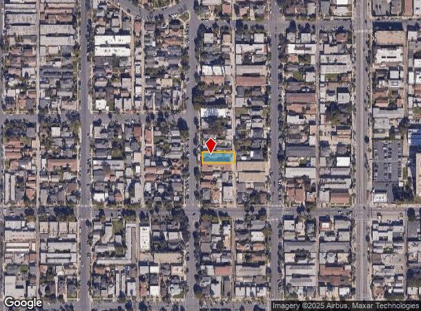  1036 Chestnut Ave, Long Beach, CA Parcel Map