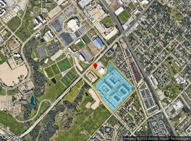  503 George Bush Dr W, College Station, TX Parcel Map