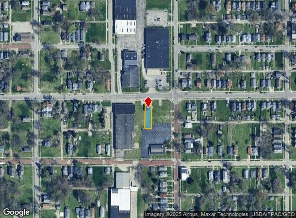  1215 Indiana Ave, Toledo, OH Parcel Map