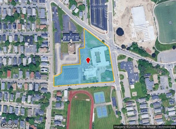 128 Providence St, Worcester, MA Parcel Map